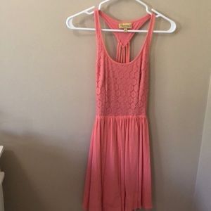 Coral Lace Dress